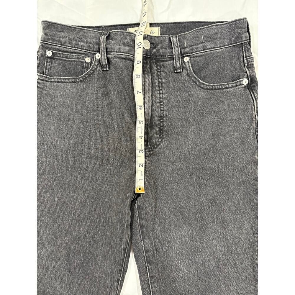 Madewell The Perfect Vintage Jean Straight Leg Black Denim Size 27 - Picture 7 of 9